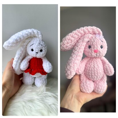 2in1_Bunny_Alice_NO-SEW Crochet Pattern