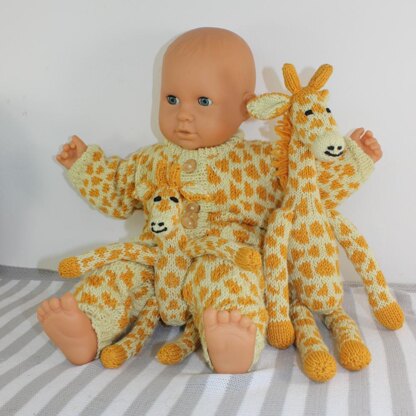 Cute Mother and Baby Giraffe Toys