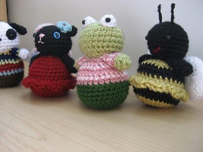 Roly-Poly Animal Amigurumi Pattern Set