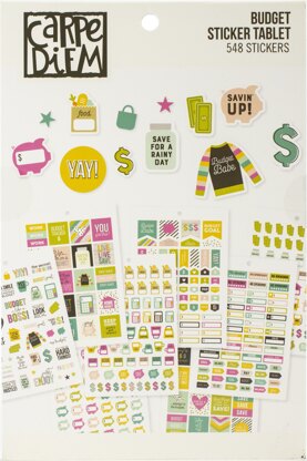 Carpe Diem A5 Planner Sticker Tablet - Budget, 561/Pkg