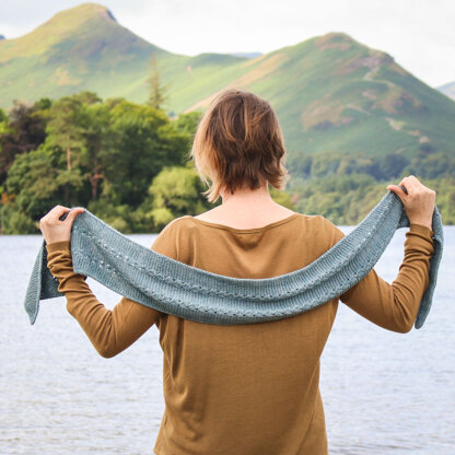 Bassenfell Scarf in The Fibre Co. Road to China Light - Downloadable PDF