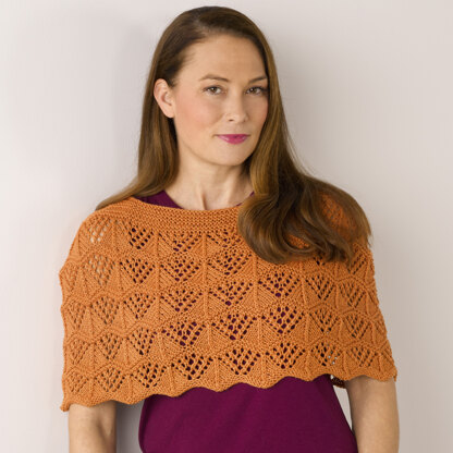 Carnelian Cape in Valley Yarns Southwick - 909 - Downloadable PDF