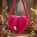 Crochet Heart Bag Pattern PDF + Video Tutorial – Shoulder Handbag