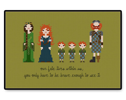 Brave - PDF Cross Stitch Pattern