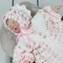 Rose Blossom Matinee Baby Crochet Pattern #111