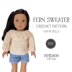 Fern Sweater Crochet Pattern for 18" Dolls