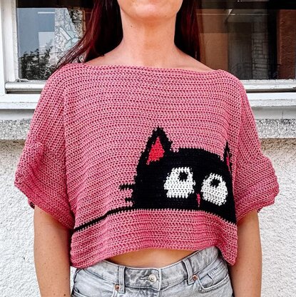 Peek-a-Boo Kitty Top