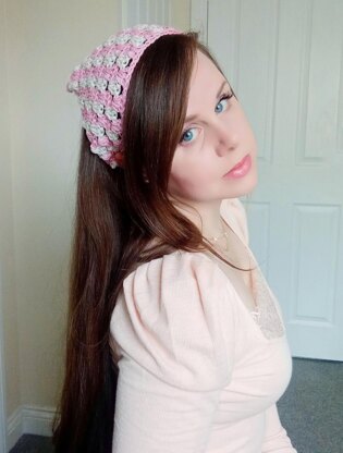 Crochet Feminine Cottagecore Bandana Pattern