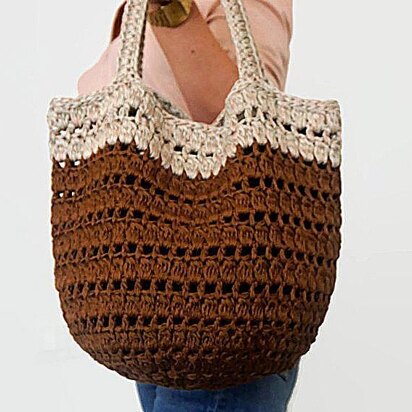 Crochet Tote Market Beach Bag Pattern