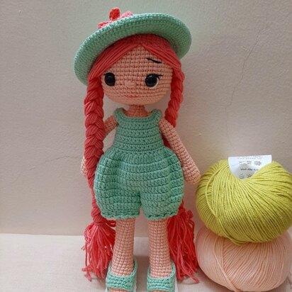 Crochet doll pattern, Tara doll, Crochet amigurumi pattern, crochet doll