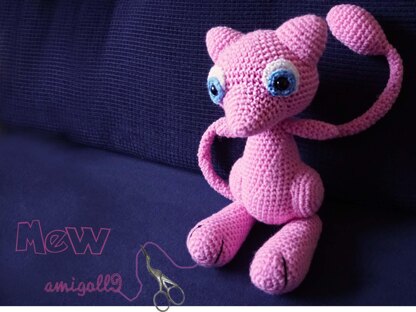 Crochet Pattern for the Pokémon Mew!