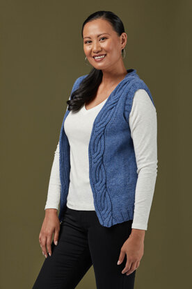 1248 Maranjab -  Waistcoat Knitting Pattern for Women in Valley Yarns Wachusett by Valley Yarns