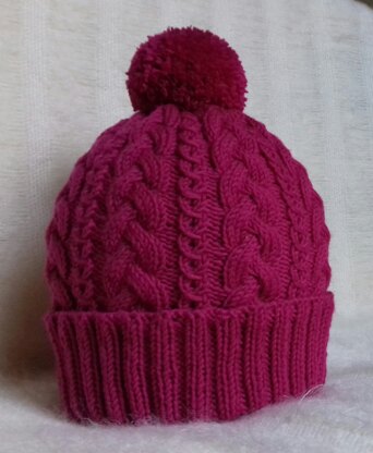 Cabled beanie