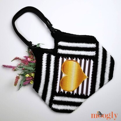 Tilted Heart Tote