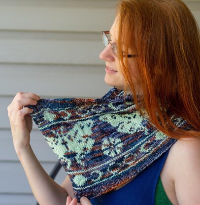 Luna Moth Knit Cowl