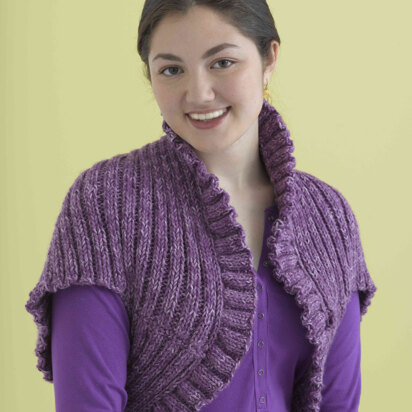 Ruffle Shrug in Lion Brand Vanna's Choice - 90011AD