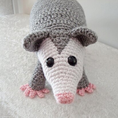 Opossum Amigurumi Crochet Pattern