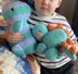 Dinosaur Value Set of Two Knitting Patterns- Chubby Stegosaurus and Baby Tyrannosaurus Rex