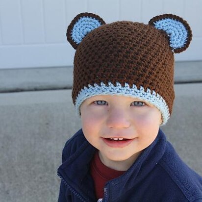 Crochet Bear Beanie