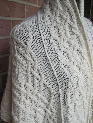 Whistler's Cabled Shawl