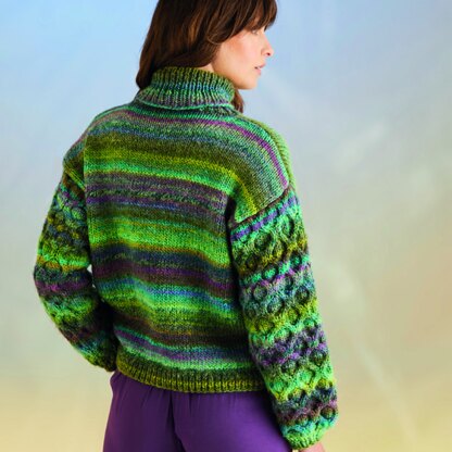 Sirdar 10706 Kelp Sleeve Sweater & Scarf PDF
