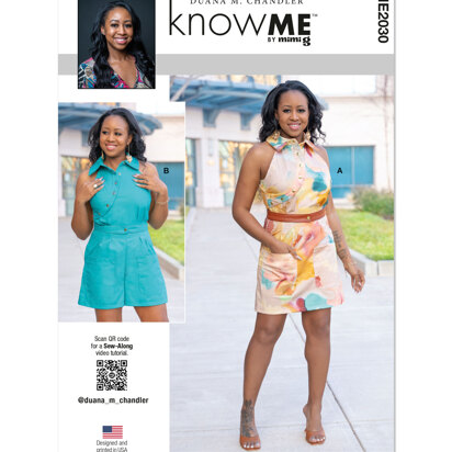 Know Me Misses' Dress and Romper ME2030 - Sewing Pattern