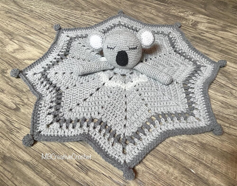 Ready to Ship crochet Kiwi the Koala lovey on sale