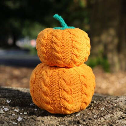 Two Cabled Pumpkins