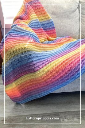 Easy Pastel Throw Blanket