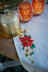 Vervaco Christmas Flowers Aida Tablecloth Cross Stitch Kit - 80cm x 80cm