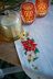 Vervaco Christmas Flowers Aida Tablecloth Cross Stitch kit
