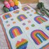 Rainbows of Love & Flowers Blanket - UK Terms