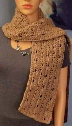 Textured twist scarf