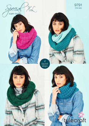 Snoods in Stylecraft Special XL Super Chunky - 9791 - Downloadable PDF