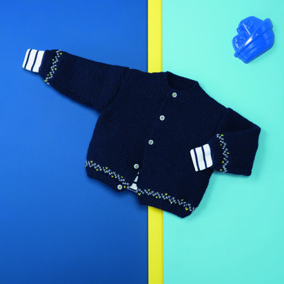 Babies Cardigan in Bergere de France Ideal - 72680-07 - Downloadable PDF