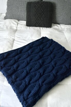 Simply Cabled Blanket