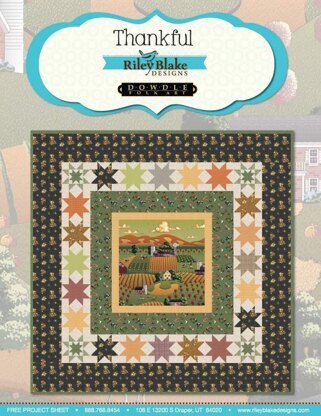 Riley Blake Thankful - Dowdle Folk Art - Downloadable PDF