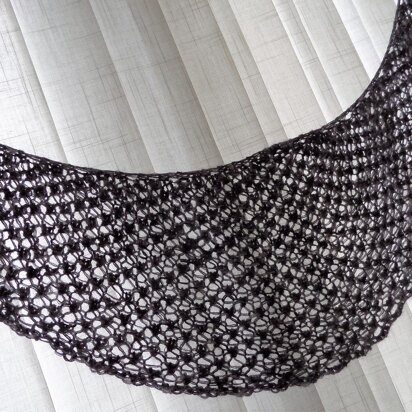 No Purl Crescent Shawlette