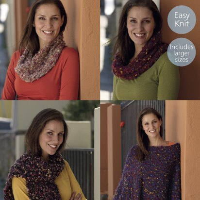 Poncho, Snood and Scarf in Sirdar Caboodle - 7842- Downloadable PDF