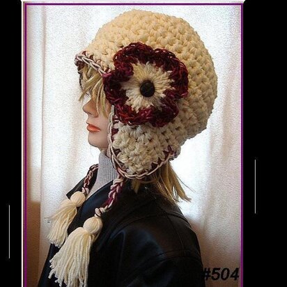504 ILSA Crochet Earflap Hat