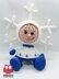 317 Girl doll in a Snowflake outfit