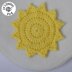 Sun Applique/Embellishment Crochet * sky collection including free base square pattern