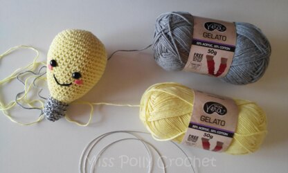 Amigurumi Light Bulb Crochet pattern by Miss Polly Crochet by PaulaR, LoveCrafts