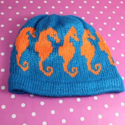 Seahorse Ski Beanie Hat CIRCULAR