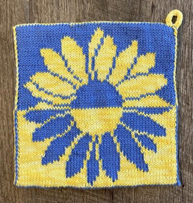 Sunflower Prayers Potholder