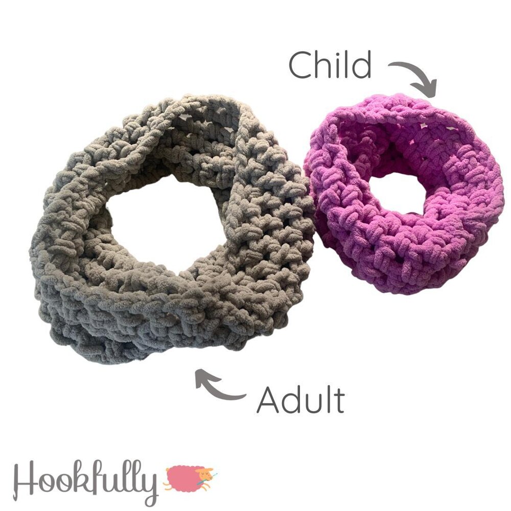 Cowl for beginners Crochet pattern by Hookfully LoveCrafts