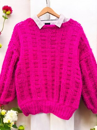 Boxy Crochet Sweater