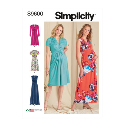Simplicity Misses' Knit Dresses S9600 - Sewing Pattern