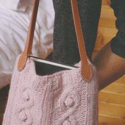 Cable and Rib Bag - knitting pattern