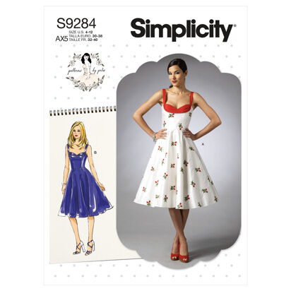 Simplicity Misses' Sweetheart-Neckline Dresses S9284 - Sewing Pattern